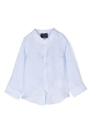 Fay Kids logo-embroidered shirt - Blau