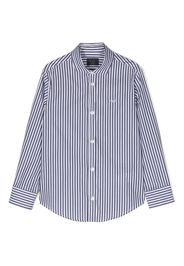 Fay Kids stripe-pattern shirt - Blau