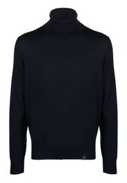 Fay Fein gestrickter Rollkragenpullover - Blau