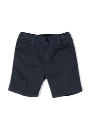 Fay Kids logo-patch shorts - Blau