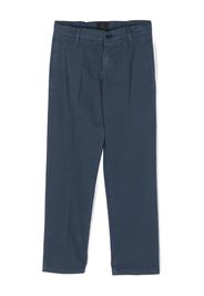 Fay Kids slim-cut cotton chino trousers - Blau