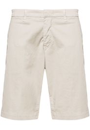 Fay mid-rise logo-patch straight-leg chino shorts - Nude