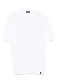 Fay Poloshirt aus Piqué - Weiß