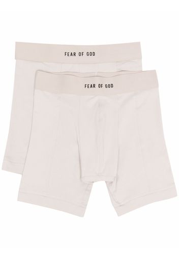 Fear Of God logo-waist cotton boxer briefs - Nude