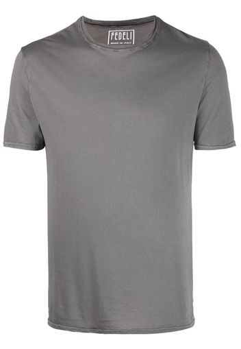 Fedeli short-sleeved cotton T-shirt - Grau