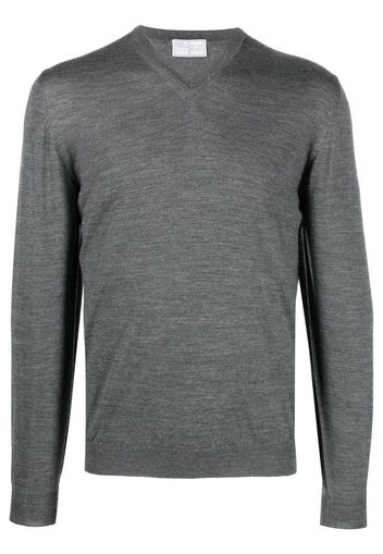 Fedeli Pullover mit V-Ausschnitt - Grau