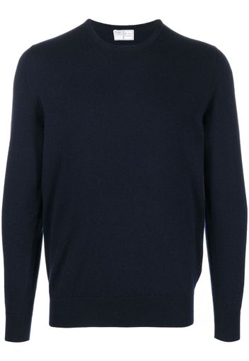 Fedeli long-sleeved ribbed-hem jumper - Blau