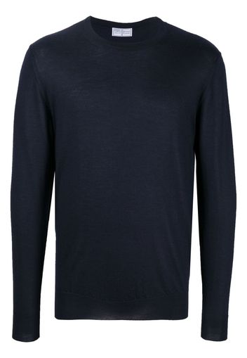 Fedeli crew-neck cashmere-silk jumper - Blau