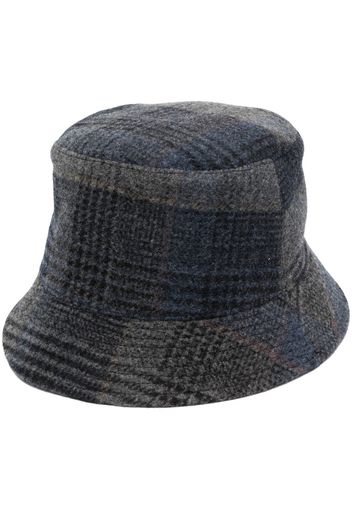 Fedeli tartan-check virgin-wool hat - Blau