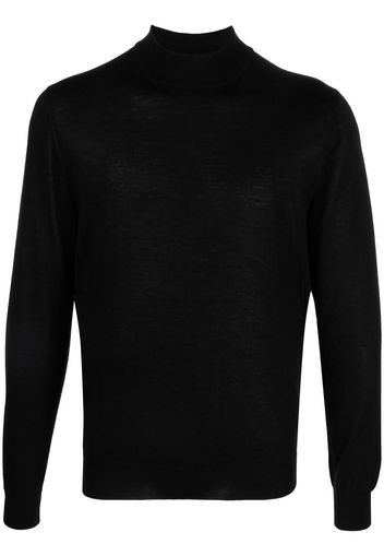 Fedeli Pullover mit Stehkragen - Schwarz