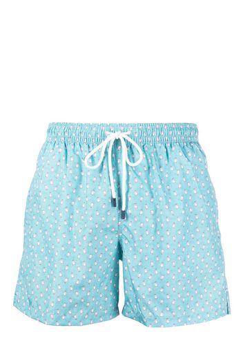 Fedeli penguin-print swim shorts - Blau