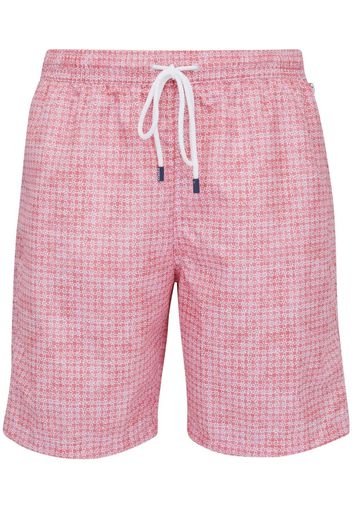 Fedeli Badeshorts mit Kordelzug - Rot