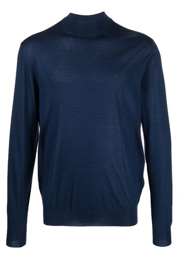 Fedeli Pullover mit Stehkragen - Blau