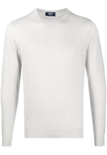 Fedeli ribbed crew neck jumper - Grau