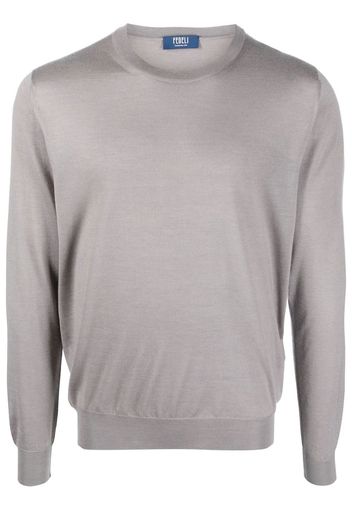 Fedeli Pullover mit rundem Ausschnitt - Grau