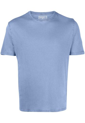 Fedeli T-Shirt mit Rundhalsausschnitt - Blau