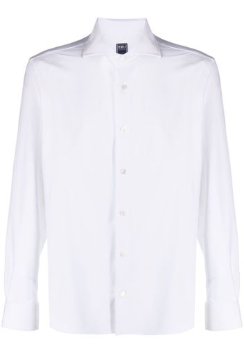 Fedeli long-sleeve buttoned shirt - Weiß