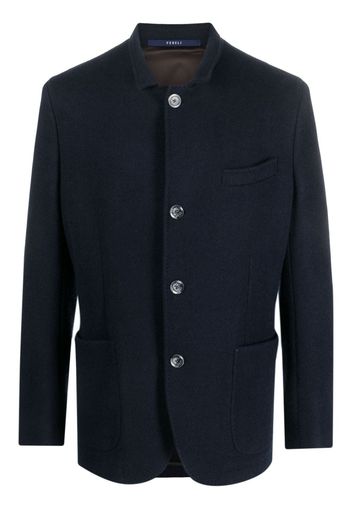 Fedeli single-breasted cashmere blazer - Blau