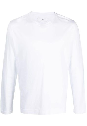 Fedeli long-sleeved cotton T-shirt - Weiß