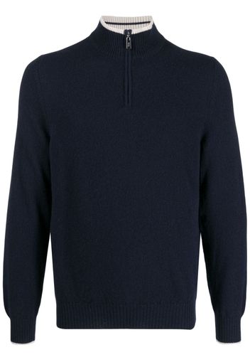 Fedeli Favonio fine-knit cashmere jumper - Blau