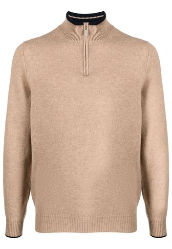 Fedeli Favonio fine-knit cashmere jumper - Nude