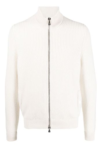 Fedeli ribbed cashmere cardigan - Weiß