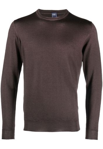 Fedeli crew-neck merino-wool jumper - Braun