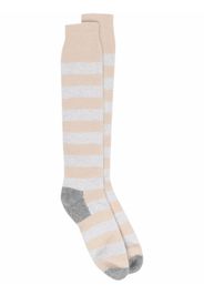 Fedeli Gestreifte Socken - Nude