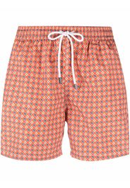 Fedeli Badeshorts mit grafischem Print - Orange