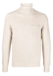 Fedeli chunky-knit roll neck jumper - Nude