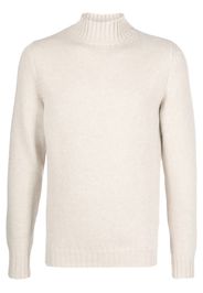 Fedeli mock-neck knit jumper - Nude