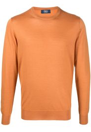 Fedeli ribbed crew neck jumper - Orange