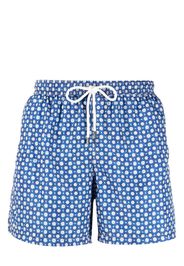 Fedeli Madeira printed swim shorts - Blau