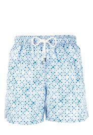 Fedeli Madeira Pool-print swim shorts - Blau