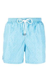 Fedeli Madeira printed swim shorts - Blau