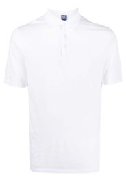 Fedeli short-sleeved cotton polo shirt - Weiß