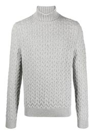 Fedeli cable-knit wool blend jumper - Grau