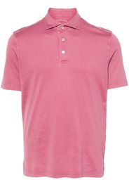 Fedeli short-sleeve cotton polo shirt - Rosa
