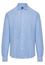 Fedeli ong-sleeve poplin shirt - Blau