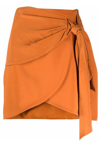 Federica Tosi asymmetric gathered skirt - Orange