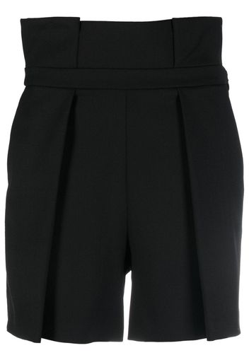 Federica Tosi pleated tailored shorts - Schwarz