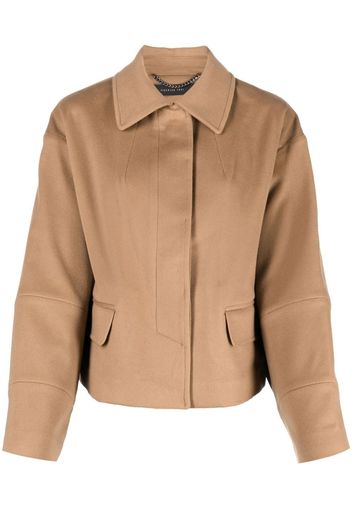 Federica Tosi rear fringe-detail jacket - Nude