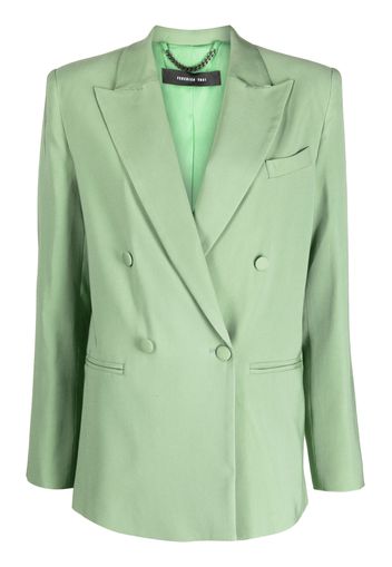 Federica Tosi peak-lapels double-breasted blazer - Grün