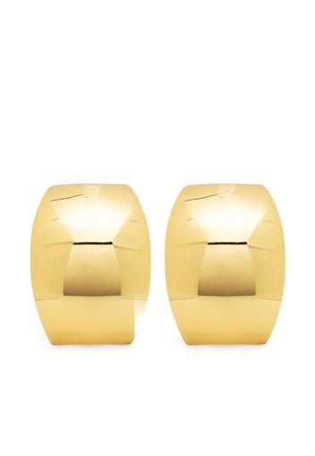 Federica Tosi oval-design polished earrings - Gold