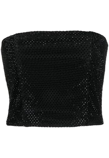 Federica Tosi knitted strapless top - Schwarz