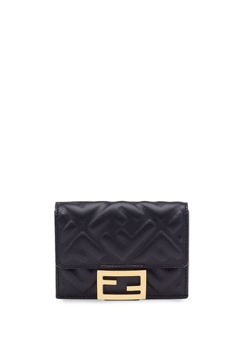 Fendi Portemonnaie mit Monogrammmuster - Schwarz