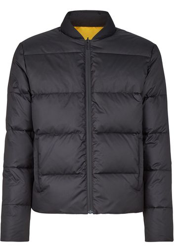 Fendi Wendbare Daunenjacke mit Logo - Schwarz