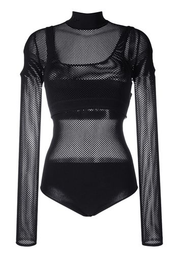 Fendi Mehrlagiger Body - Schwarz