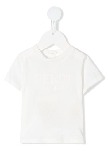 Fendi Kids T-Shirt mit Logo - Weiß