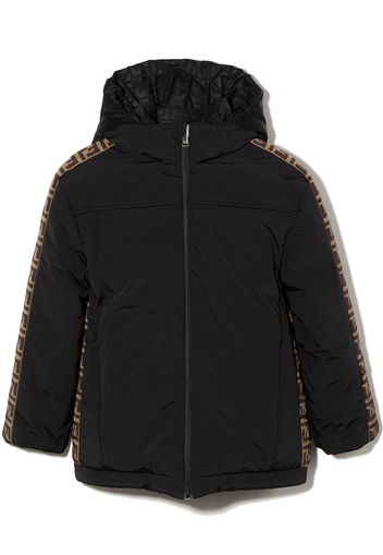 Fendi Kids Gefütterte Wendejacke mit FF - Schwarz